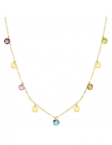 18K GARGANTILLA O.AMARILLO CHAPAS 5...