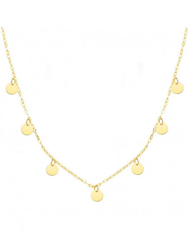 18K GARGANTILLA ORO AMARILLO CHAPAS...