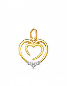 18K COLGANTE ORO BICOLOR...