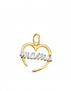 18K COLGANTE ORO BICOLOR...