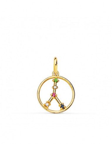 18K COLGANTE ORO AMARILLO HOROSCOPO...