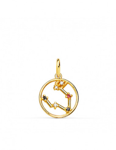 18K COLGANTE ORO AMARILLO HOROSCOPO...