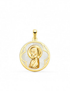 18K MEDALLA ORO AMARILLO...