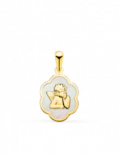 18K COLGANTE ORO AMARILLO NUBE CON...