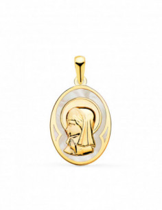 18K MEDALLA ORO AMARILLO...