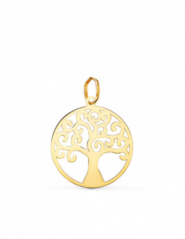 18K COLGANTE ORO AMARILLO REDONDO...