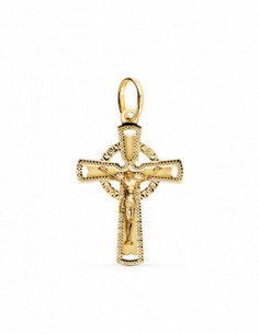 18K CRUZ ORO AMARILLO CON...