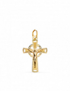 18K CRUZ ORO AMARILLO CON...