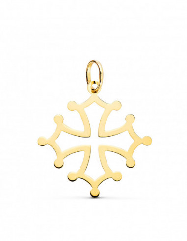 18K CRUZ DE OCCITANIA ORO AMARILLO EN...
