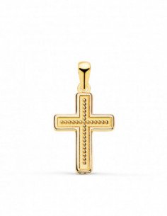 18K CRUZ ORO AMARILLO CON...