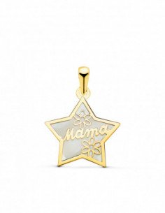 18K COLGANTE DE NACAR FORMA...