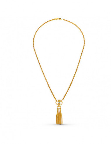 18K GARGANTILLA ORO AMARILLO ZAFIRO...