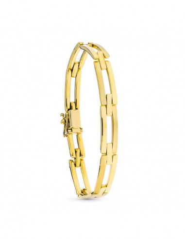18K PULSERA ORO AMARILLO ESLABON...