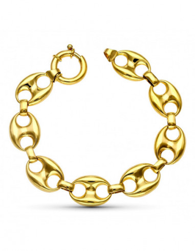 18K PULSERA ORO AMARILLO CALABROTE....