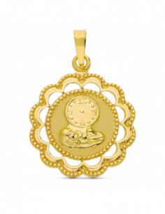 18K MEDALLA ORO AMARILLO...