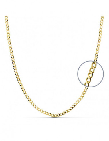 18K CADENA ORO AMARILLO BARBADA...