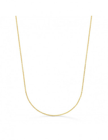 18K CADENA FORZADA MACIZA ANCHO: 1MM...