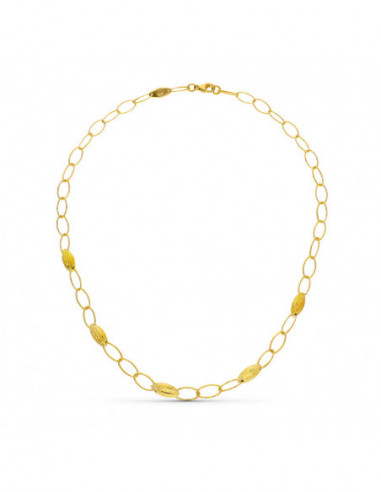 18K GARGANTILLA ORO AMARILLO MOTIVOS...