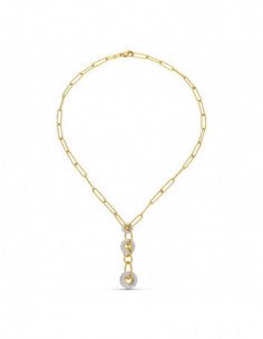 18K GARGANTILLA ORO BICOLOR...