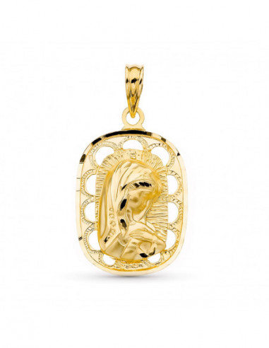 18K MEDALLA ORO AMARILLO VIRGEN NIÑA...