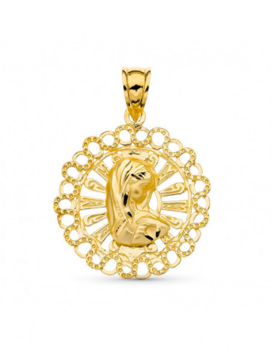 18K MEDALLA ORO AMARILLO VIRGEN NIÑA...