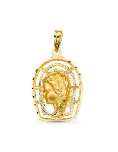 18K MEDALLA ORO AMARILLO VIRGEN NIÑA...