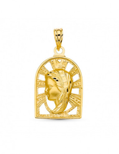 18K MEDALLA ORO AMARILLO VIRGEN NIÑA...