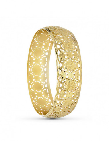 18K PULSERA MEDIA CAÑA ORO AMARILLO...