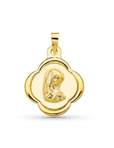 18K MEDALLA ORO AMARILLO VIRGEN NIÑA...