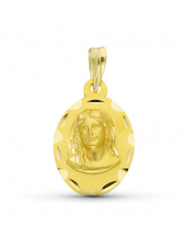 18K MEDALLA ORO AMARILLO VIRGEN NIÑA...