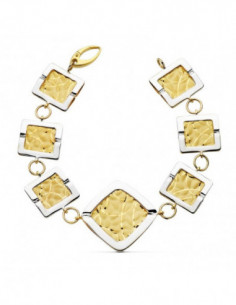 18K PULSERA BICOLOR LASER...