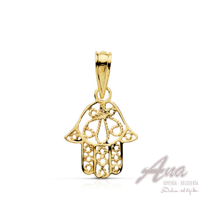 9K MANO DE FATIMA ORO...