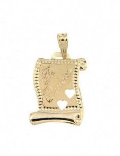 9K PERGAMINO ORO AMARILLO...