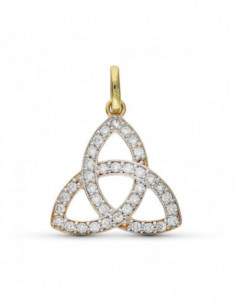 9K COLGANTE ORO BICOLOR CON...