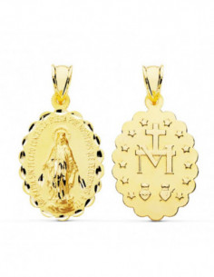 9K MEDALLA VIRGEN MILAGROSA...