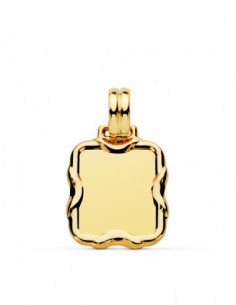 9K CHAPA RECTANGULAR 23X19 MM