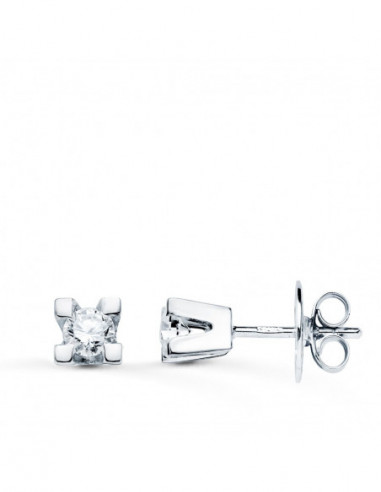 18K PENDIENTES BRILLANTES 0.20QTES SI-H