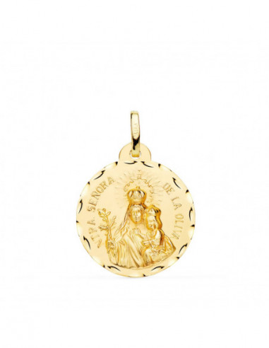 18K MEDALLA ORO AMARILLO VIRGEN DE LA...