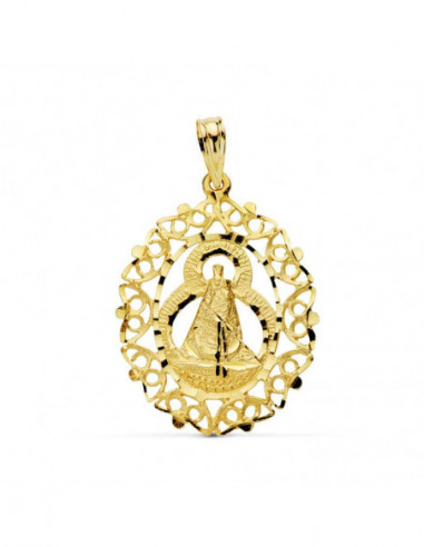 18K MEDALLA VIRGEN DE LA CABEZA CERCO...