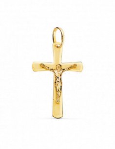 18K CRUZ ORO AMARILLO CON...