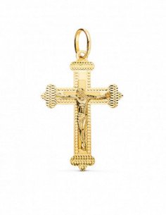 18K CRUZ ORO AMARILLO CON...
