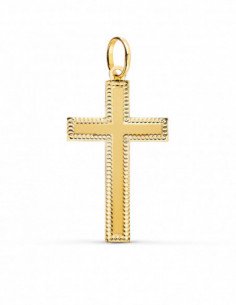 18K CRUZ ORO AMARILLO SIN...
