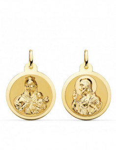 18K ESCAPULARIO BRILLO...