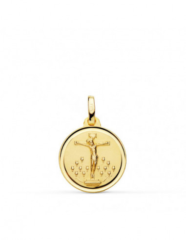 18K MEDALLA CRISTO DE LA LAGUNA BISEL...