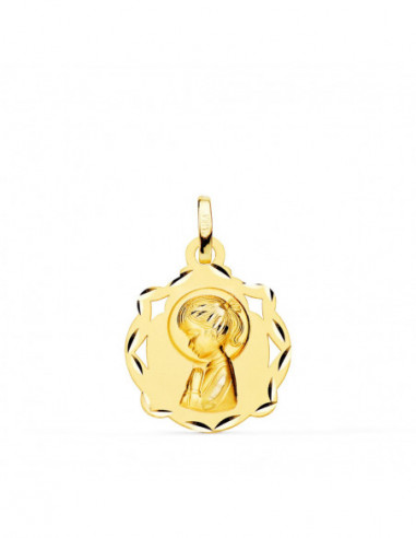 18K MEDALLA ORO AMARILLO CAPILLA...