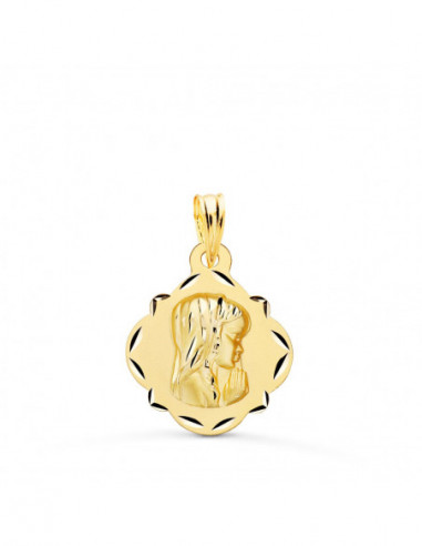 18K MEDALLA ORO AMARILLO VIRGEN NIÑA...