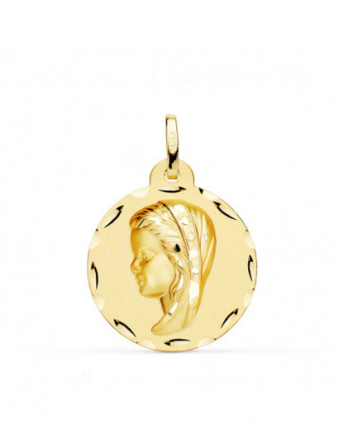 18K MEDALLA ORO AMARILLO VIRGEN NIÑA...