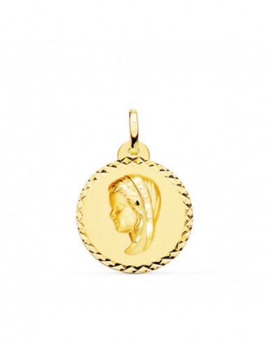 18K MEDALLA ORO AMARILLO VIRGEN NIÑA...