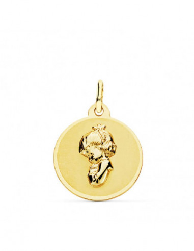 18K MEDALLA ORO AMARILLO VIRGEN NIÑA...