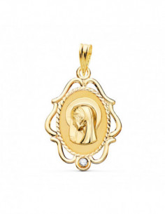 18K MEDALLA VIRGEN NIÑA...